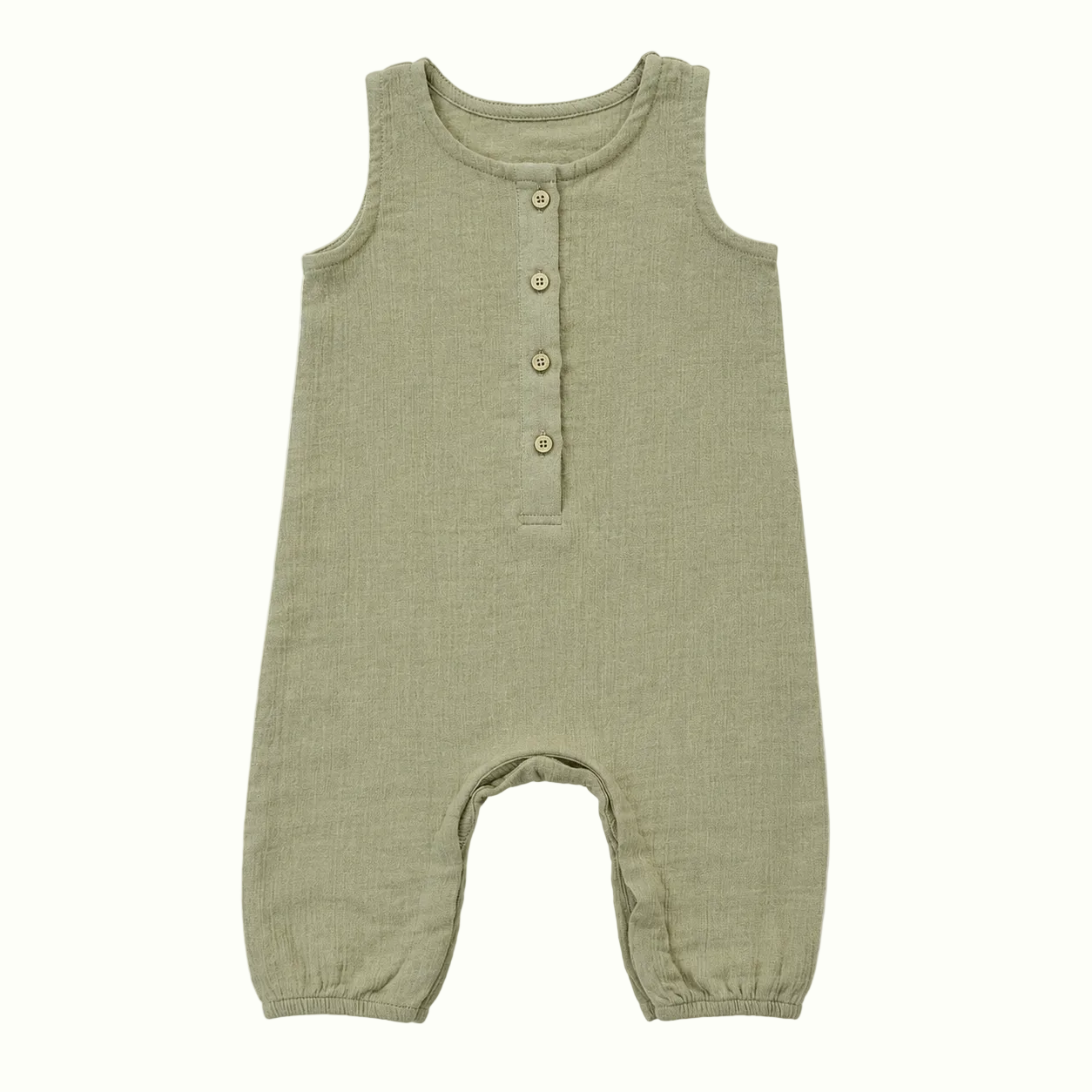Organic Muslin Romper - Sleeveless