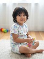 Organic Cotton Coord Set - Poodle Print