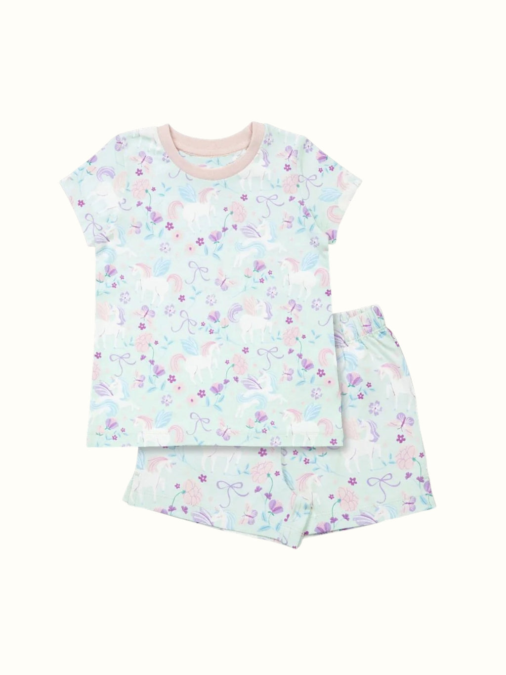 Organic Cotton Coord Set - Unicorn Print