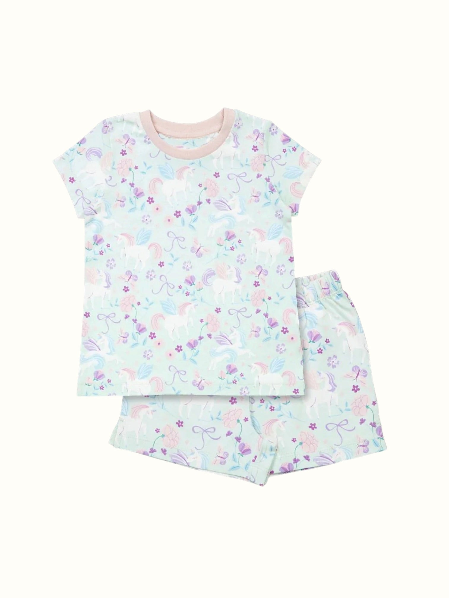 Organic Cotton Coord Set - Unicorn Print