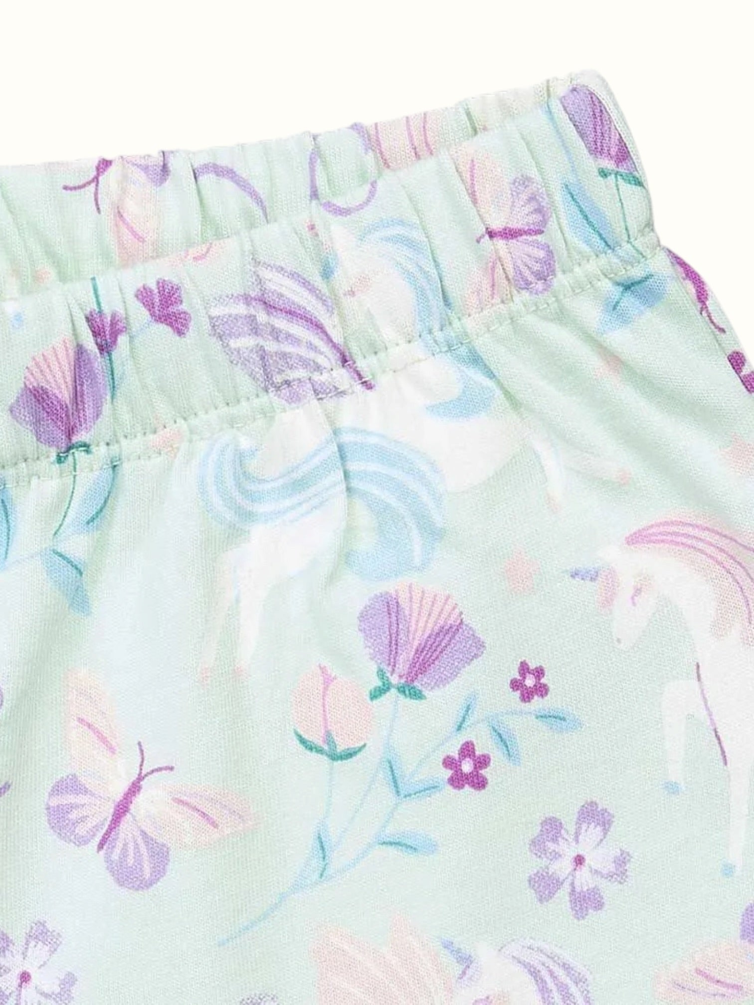 Organic Cotton Coord Set - Unicorn Print