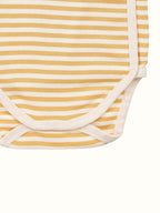 Organic Single Rib Knit Onesie - Full Sleeve Stripes