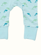 Organic Single Rib Knit Sleepsuit - Fish Print