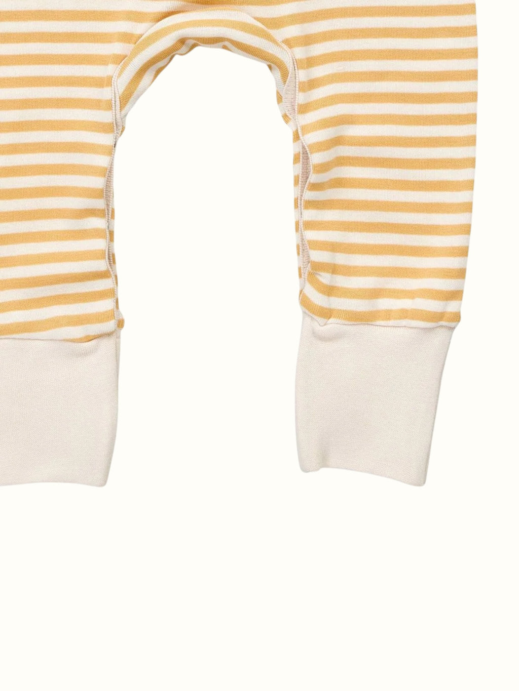 Organic Single Rib Knit Sleepsuit - Stripes