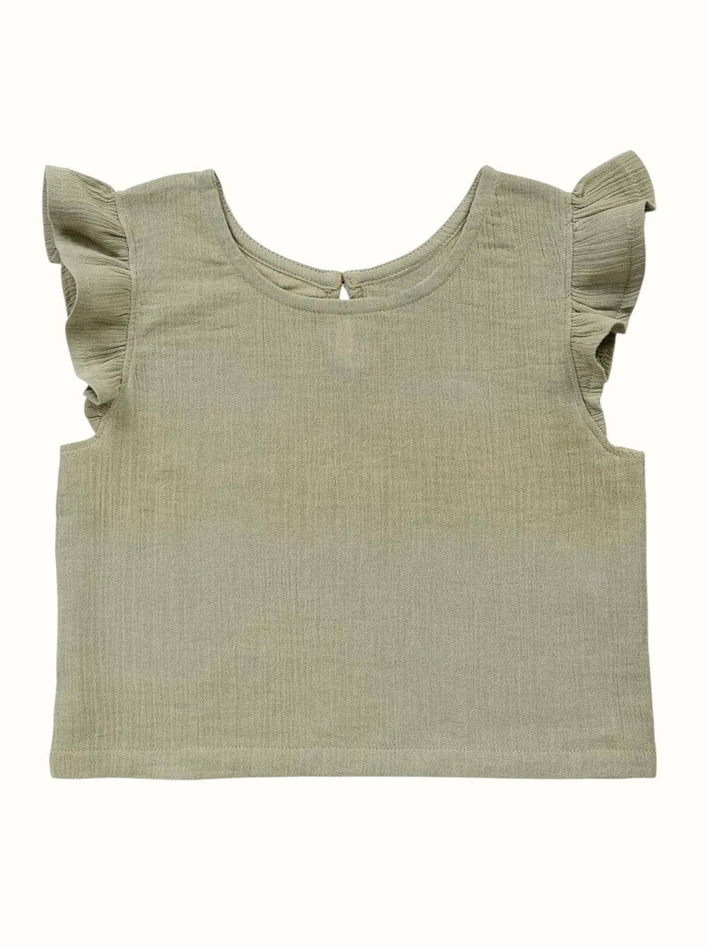 Organic Flutter Muslin Coord Set - Plain Top + Pants