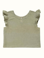 Organic Flutter Muslin Coord Set - Plain Top + Pants
