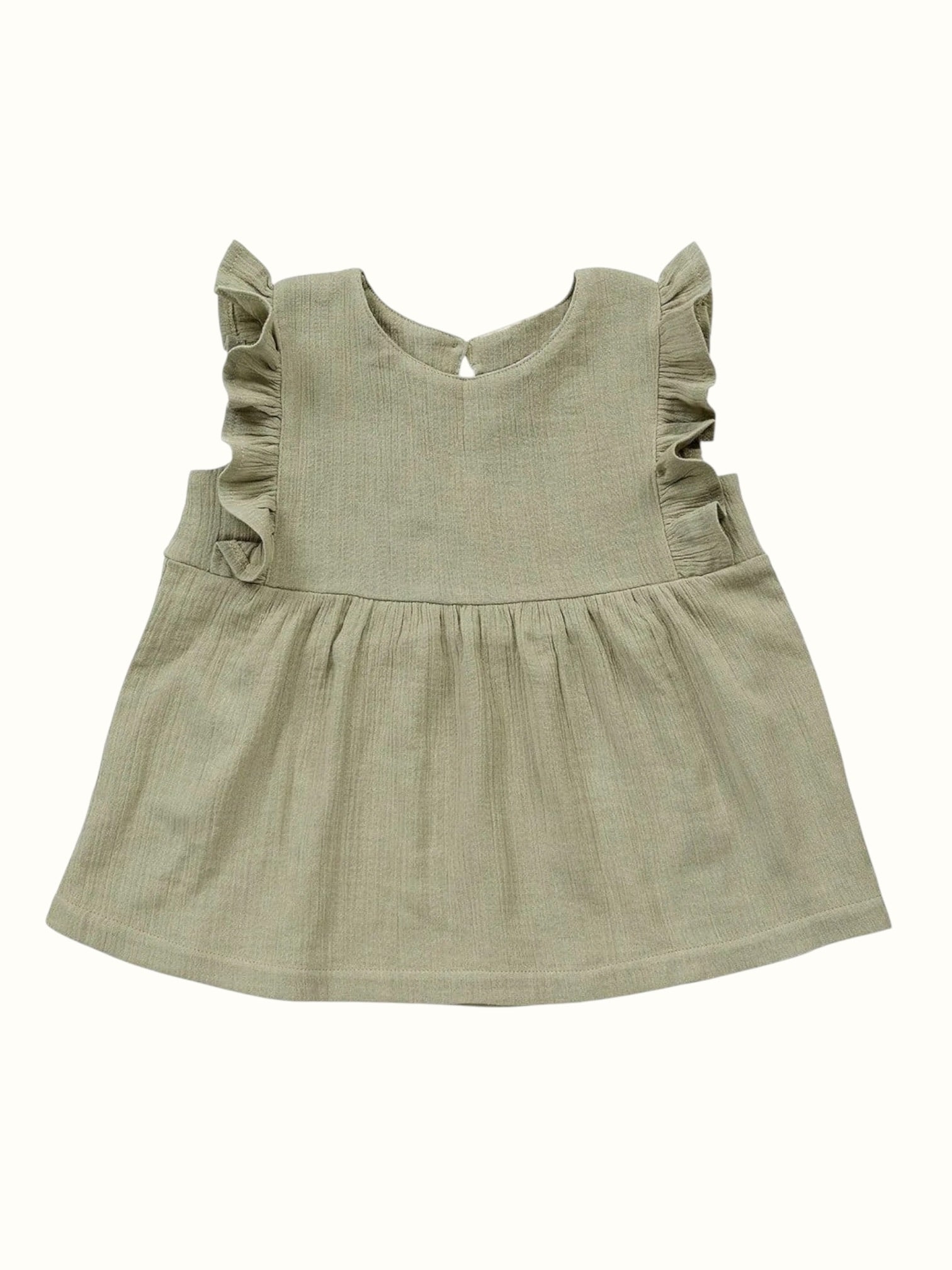 Organic Flutter Muslin Coord Set - Top + Shorts