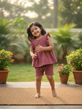 Organic Flutter Muslin Coord Set - Top + Shorts