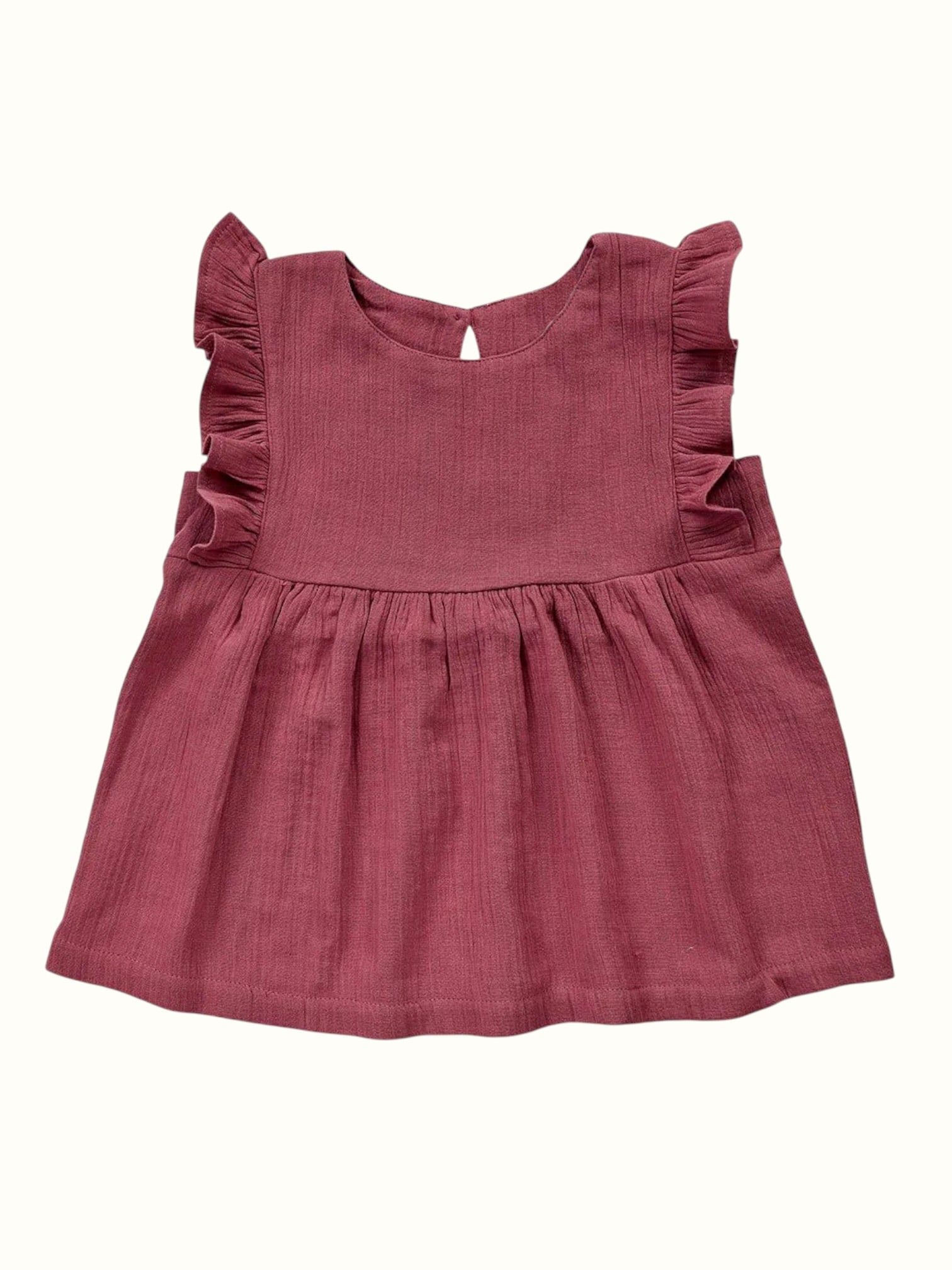 Organic Flutter Muslin Coord Set - Top + Shorts