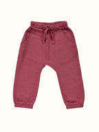 Organic Flutter Muslin Coord Set - Plain Top + Pants