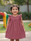 Organic Muslin Dress - Flutter Cap Sleeve