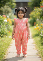 Organic Muslin Romper - Flutter Sleeve