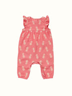 Organic Muslin Romper - Flutter Sleeve