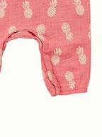 Organic Muslin Romper - Flutter Sleeve