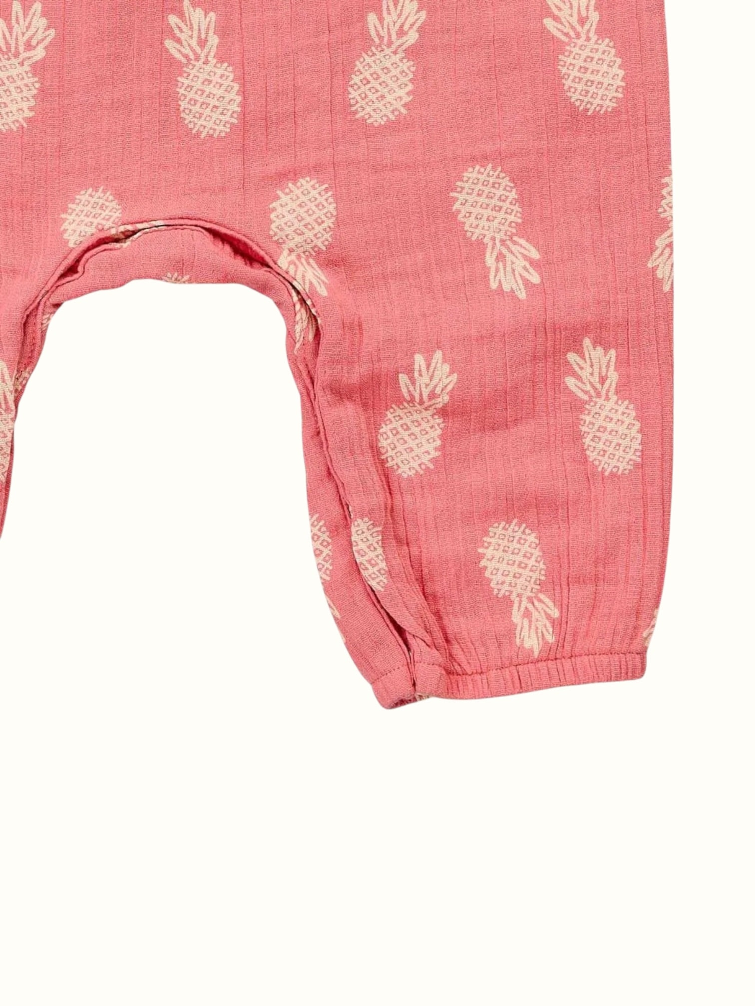 Organic Muslin Romper - Flutter Sleeve