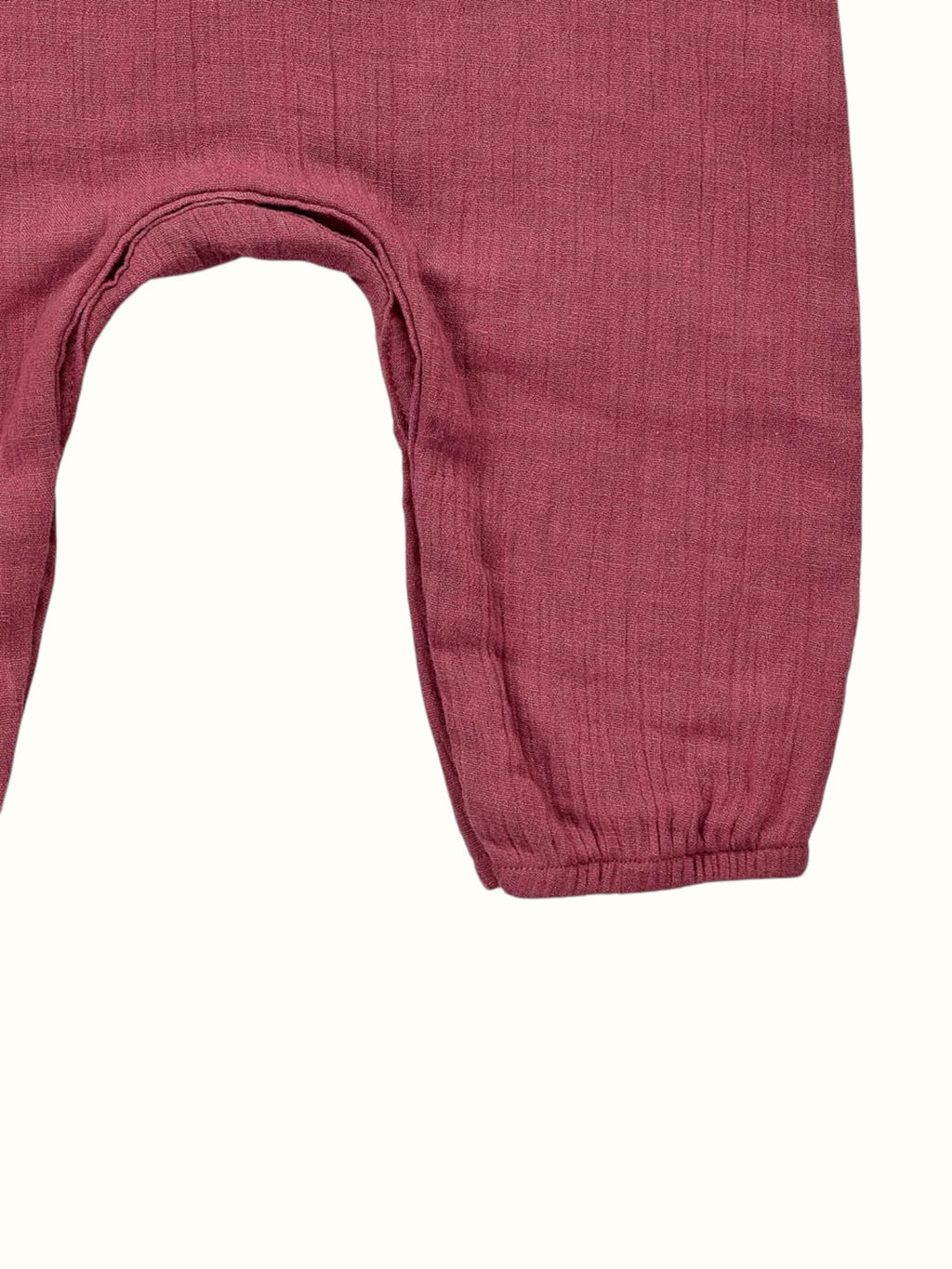 Organic Muslin Romper - Flutter Sleeve