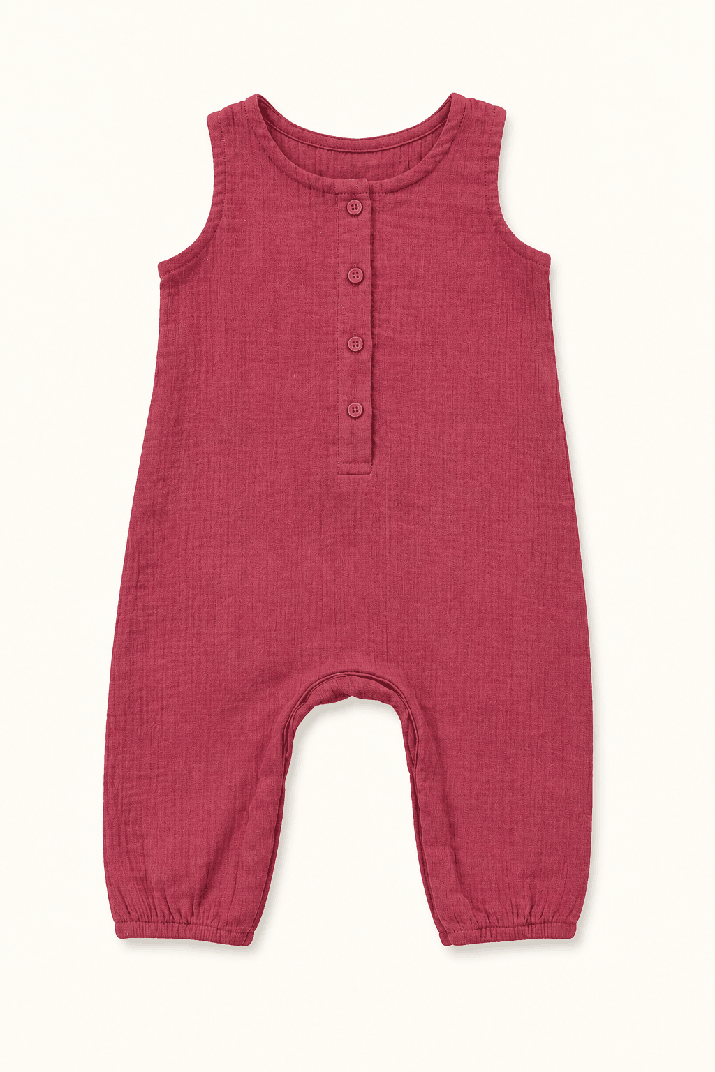 Organic Muslin Romper - Sleeveless