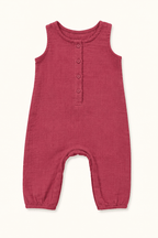Organic Muslin Romper - Sleeveless